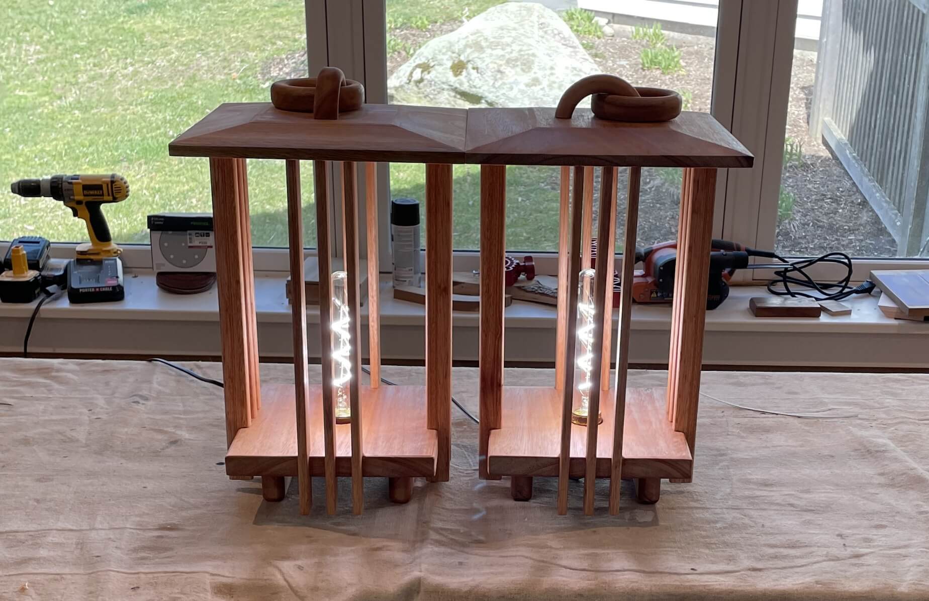 Red Grandis Pendant Lights